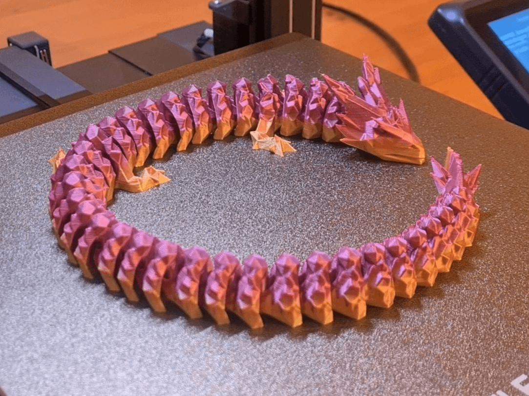 Dragão Cristal Articulado